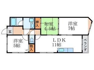 メゾン河忠の物件間取画像